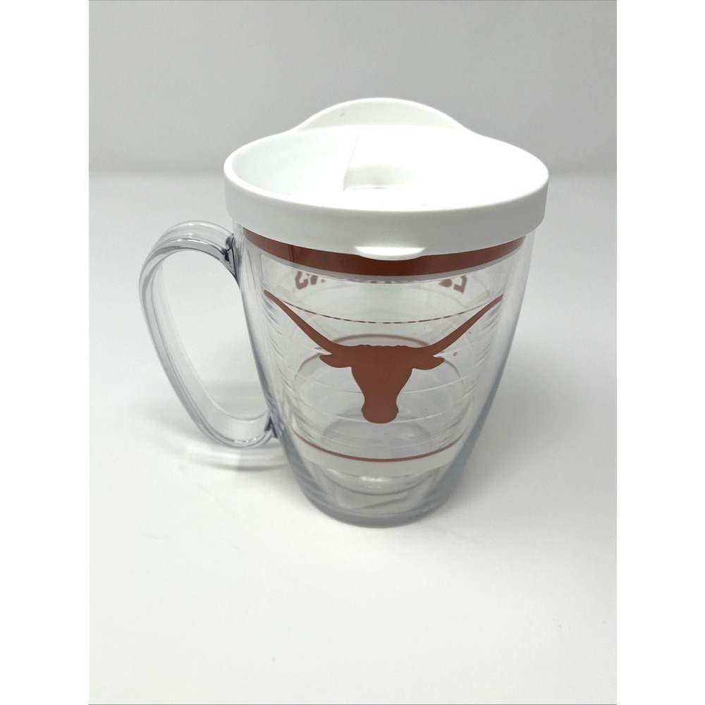 Tervis Texas Longhorns Insulated Mug Lid Clear Orange NCAA University of Texas - Picture 4 of 9